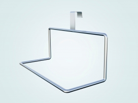 Держатель подвесной на дверцу одинарный 245*100*100 с одним зацепом