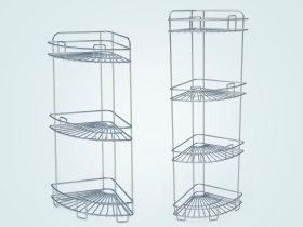 Полка для ванной угловая напольная