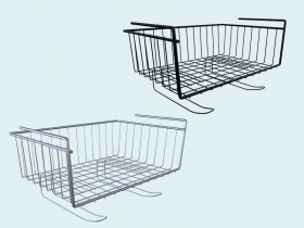 Корзина сетчатая навесная на полку с держателем для кружек