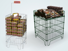 Корзина для распродаж разборная с регулируемым дном 